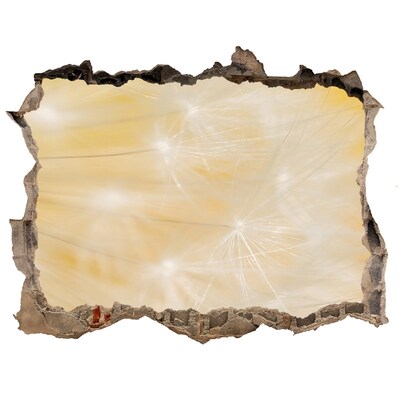 Fototapet un zid spart cu priveliște Spațiu floral în spatele peretelui