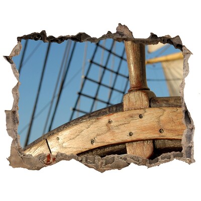 Autocolant autoadeziv gaură O navă pe mare