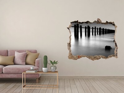 Autocolant gaură 3D Breakwater thames