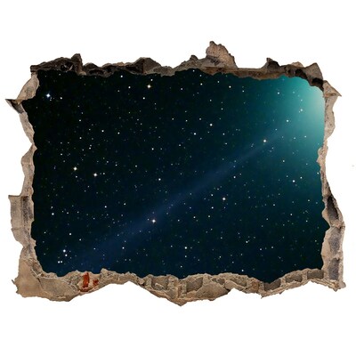Autocolant de perete gaură 3D Galaxie