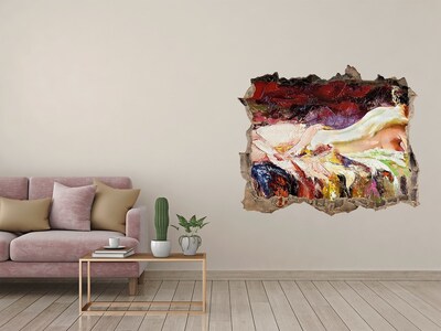 Fototapet 3D gaură în perete Peisaj montan pitoresc