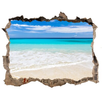 Autocolant autoadeziv gaură Plaja tropicala