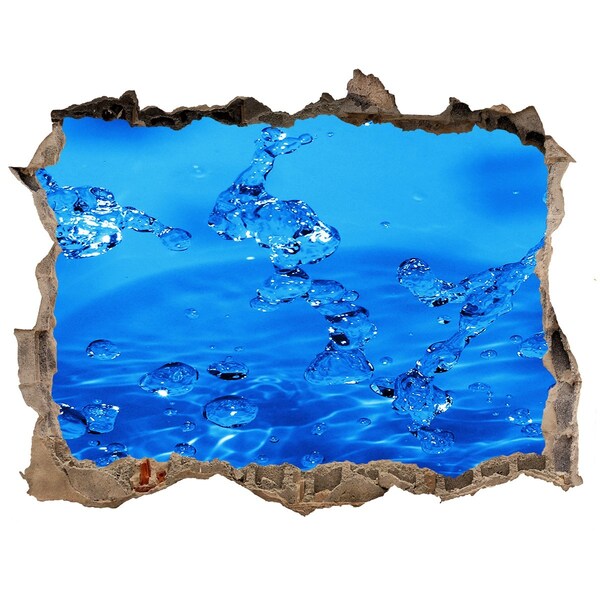 Autocolant 3D gaura cu priveliște Oază de apă în perete