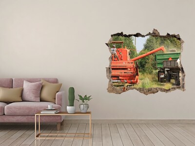 Autocolant autoadeziv gaură Combină agricolă