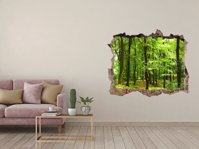 Fototapet 3D gaură în perete Drum forestier