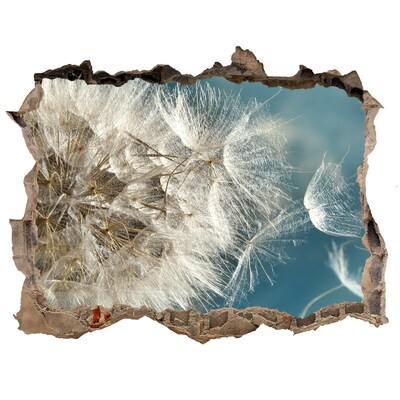 Autocolant un zid spart cu priveliște Păpădii pe cer