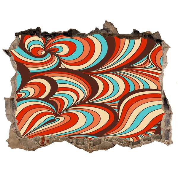 Autocolant autoadeziv gaură Un vârtej colorat de modele