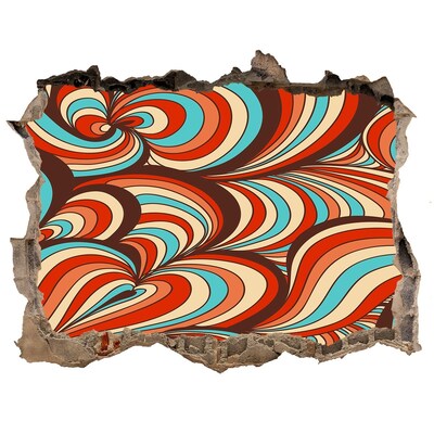 Autocolant autoadeziv gaură Un vârtej colorat de modele