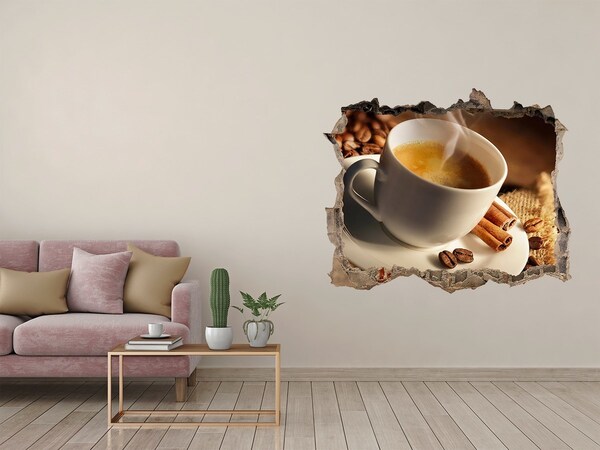 Autocolant autoadeziv gaură Cafea într-o ceașcă