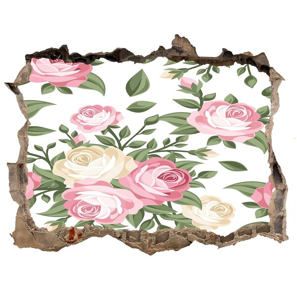 Autocolant autoadeziv gaură Grădina de flori „Gaură în perete”