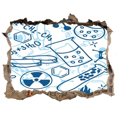 Autocolant autoadeziv gaură Laboratorul științific