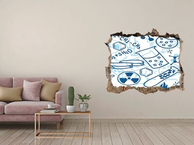 Autocolant autoadeziv gaură Laboratorul științific