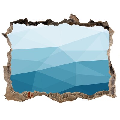 Fototapet 3D gaură în perete Lumea subacvatică din gaură