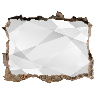 Fototapet un zid spart cu priveliște Zid spart cu o imagine în oglindă