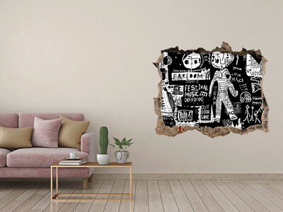 Autocolant 3D gaura cu priveliște O expresie artistică a libertății