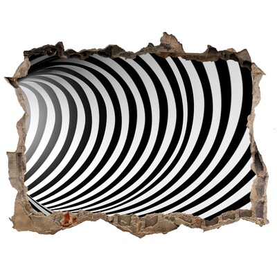 Autocolant autoadeziv gaură Iluzia unui tunel care se învârte