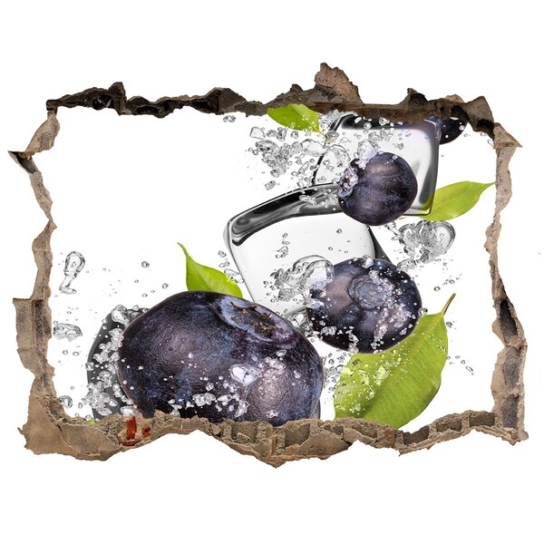 Autocolant gaură 3D Cascadă de gheață fructată