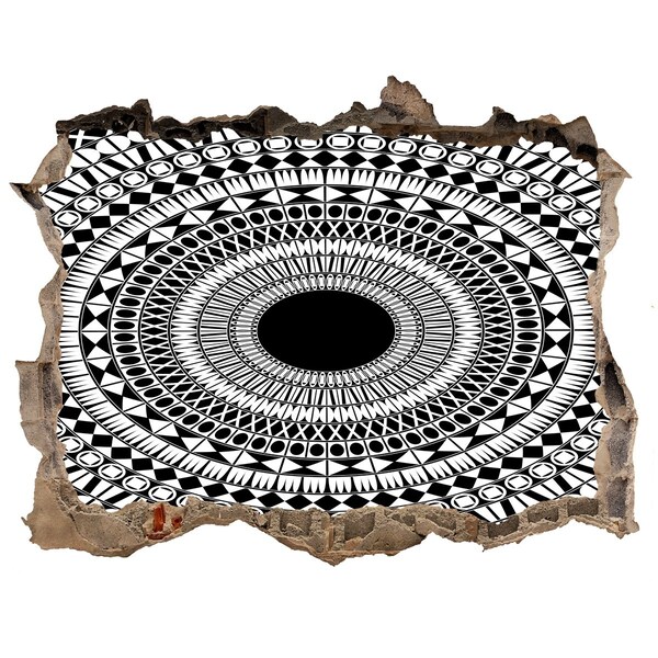 Autocolant autoadeziv gaură Model abstract pe perete