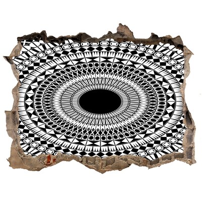 Autocolant autoadeziv gaură Model abstract pe perete