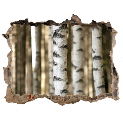 Autocolant gaură 3D O oază de pădure din beton