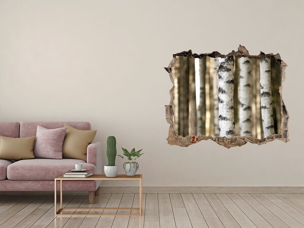 Autocolant gaură 3D O oază de pădure din beton