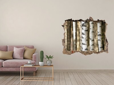 Autocolant gaură 3D O oază de pădure din beton