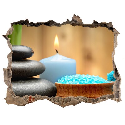 Fototapet 3D gaură în perete Colț de spa relaxant