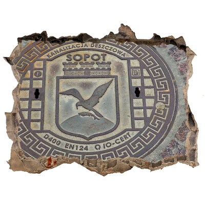 Autocolant autoadeziv gaură Sopot – Acoperire canalizare municipală