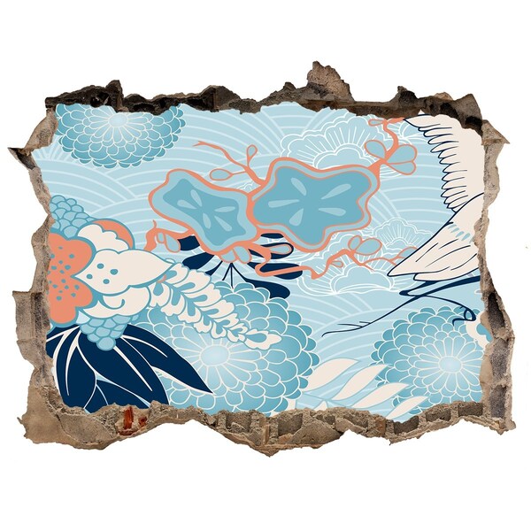 Autocolant gaură 3D Lumea subacvatică a coralilor