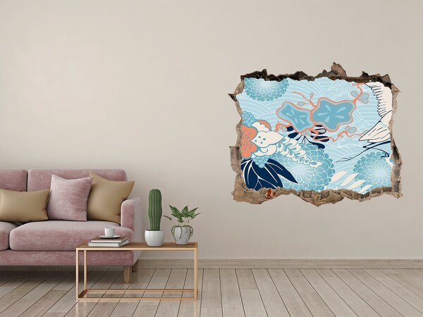 Autocolant gaură 3D Lumea subacvatică a coralilor