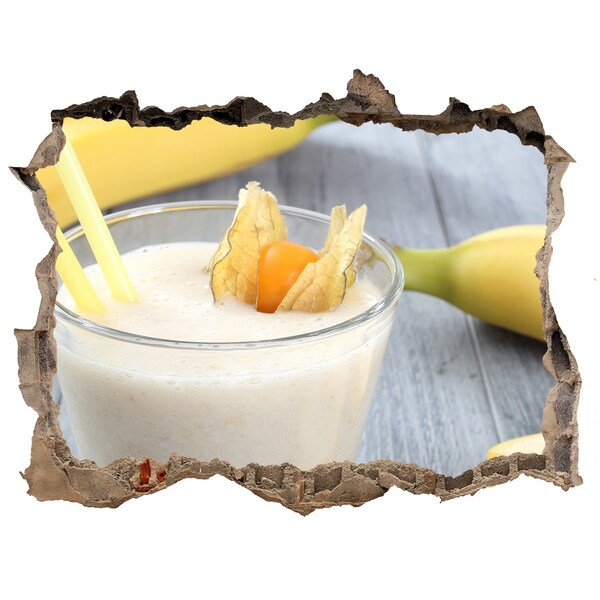 Autocolant un zid spart cu priveliște Cocktail de fructe „găură în perete”