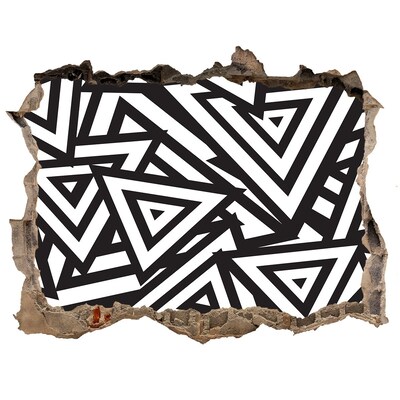 Autocolant 3D gaura cu priveliște Modele geometrice abstracte