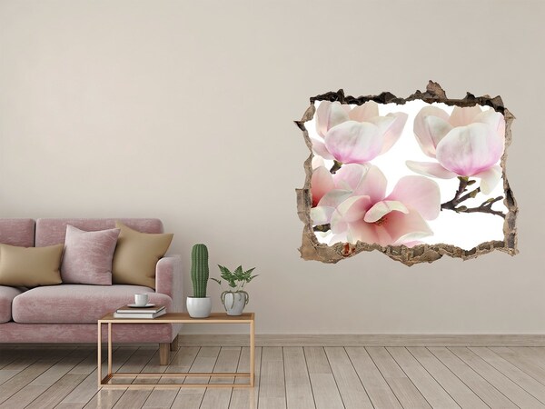 Autocolant 3D gaura cu priveliște Magnolie