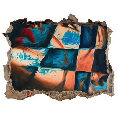 Autocolant autoadeziv gaură Un corp cufundat în culoare