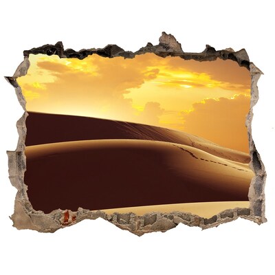 Autocolant gaură 3D Cămilă sahara