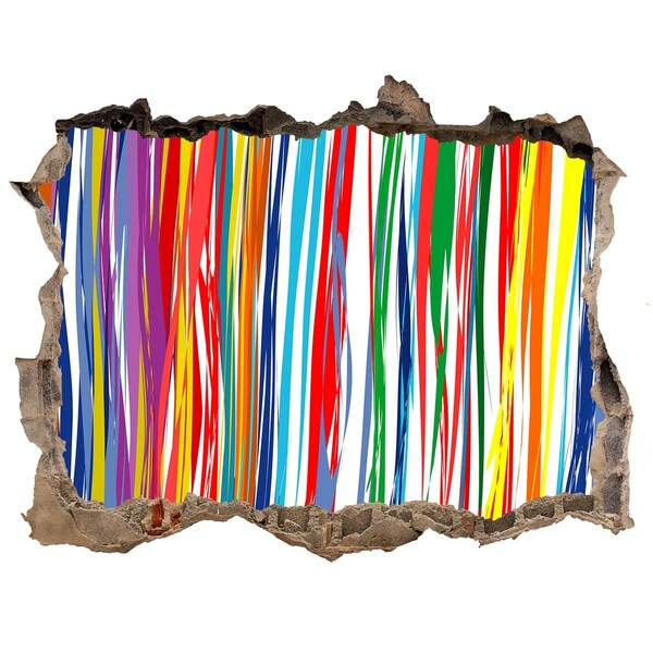 Fototapet un zid spart cu priveliște O explozie colorată de creativitate