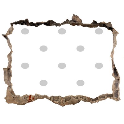 Autocolant autoadeziv gaură Un perete deteriorat cu puncte