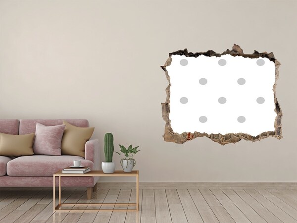 Autocolant autoadeziv gaură Un perete deteriorat cu puncte
