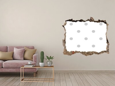 Autocolant autoadeziv gaură Un perete deteriorat cu puncte