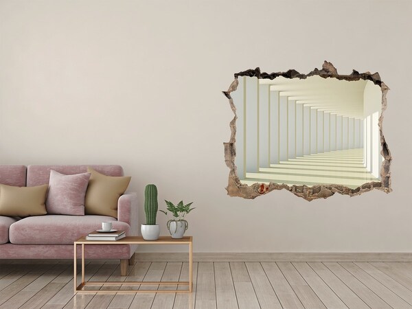 Autocolant un zid spart cu priveliște Iluzia spațiului infinit