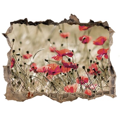 Autocolant un zid spart cu priveliște Un paradis floral printre beton