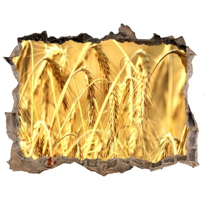 Fototapet un zid spart cu priveliște Boabe aurii în lumina soarelui