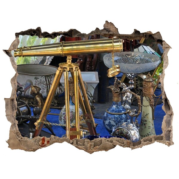 Autocolant de perete gaură 3D Antichități într-un magazin misterios