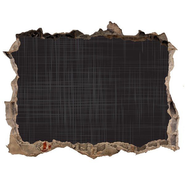 Autocolant 3D gaura cu priveliște Un zid în ruine care domină întunericul