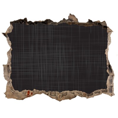 Autocolant 3D gaura cu priveliște Un zid în ruine care domină întunericul