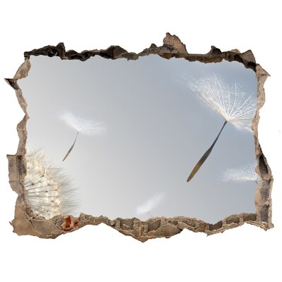 Fototapet un zid spart cu priveliște Păpădii în nori