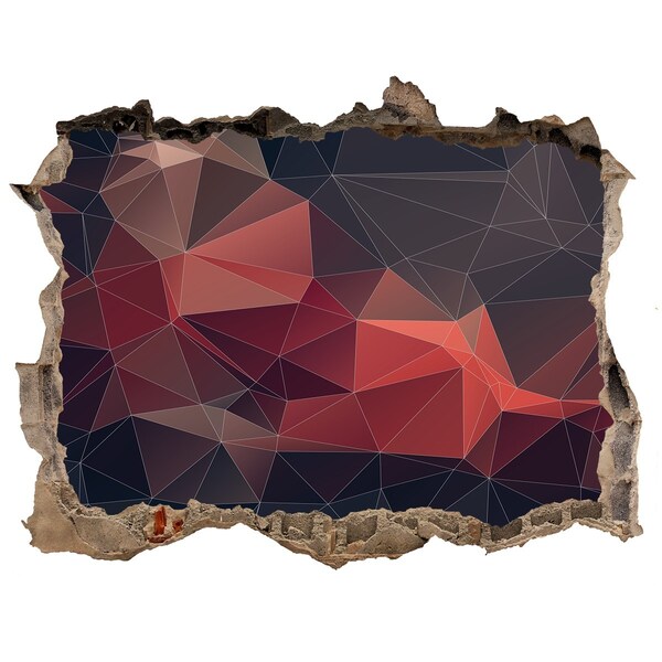 Autocolant autoadeziv gaură Gaură abstractă în perete