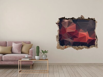 Autocolant autoadeziv gaură Gaură abstractă în perete