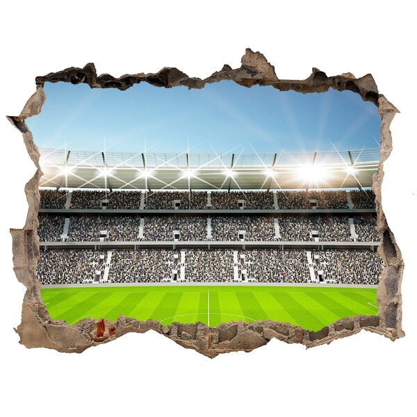 Autocolant 3D gaura cu priveliște Stadionul de fotbal în acțiune