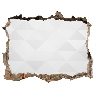 Autocolant un zid spart cu priveliște Un zid în ruine cu vedere spre gol